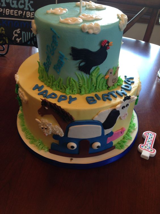 Little Blue Truck Birthday Cake Little Blue Truck Birthday Cake