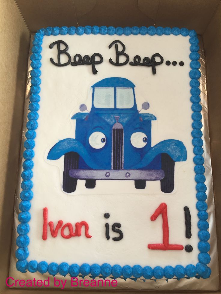 Little Blue Truck Cake Sheet Little Blue Truck Cake Sheet
