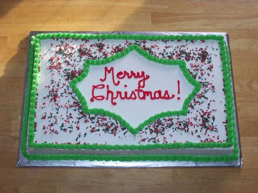 Merry Christmas Sheet Cake Merry Christmas Sheet Cake