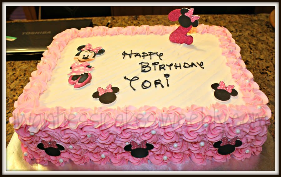 Minnie Mouse Sheet Cake Minnie Mouse Sheet Cake
