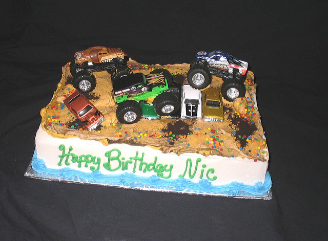 Monster Truck Sheet Cake Monster Truck Sheet Cake