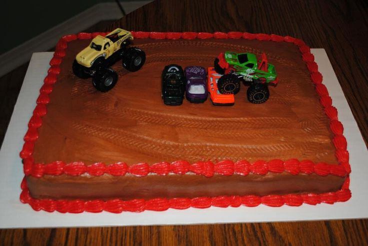 Monster Truck Sheet Cake Monster Truck Sheet Cake