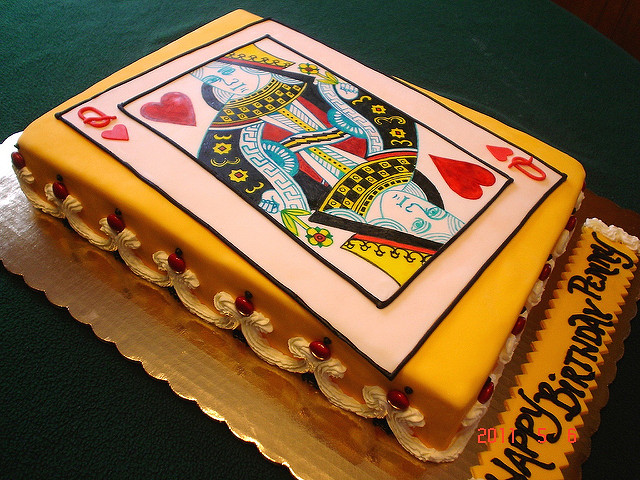 Queen of Hearts Card Cake Queen of Hearts Card Cake