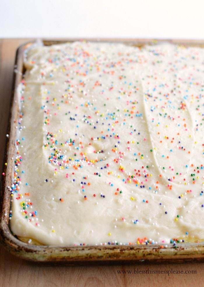 Quick and Easy Vanilla Sheet Cake Quick and Easy Vanilla Sheet Cake