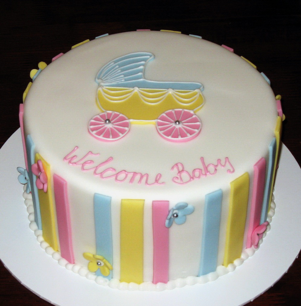 Simple Baby Shower Cake Simple Baby Shower Cake