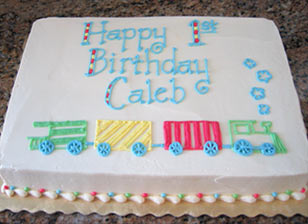 Train Birthday Sheet Cake Train Birthday Sheet Cake
