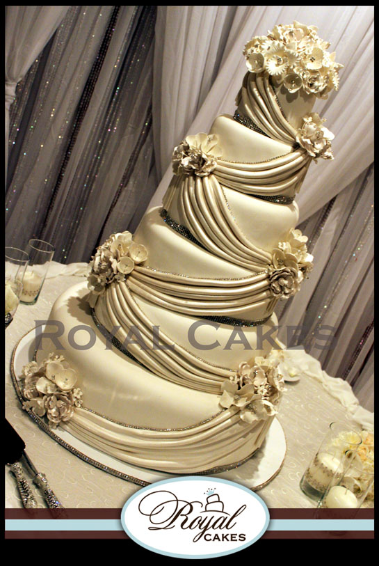10 Draped Crystal Wedding Cakes Photo Fabulous Wedding Cakes