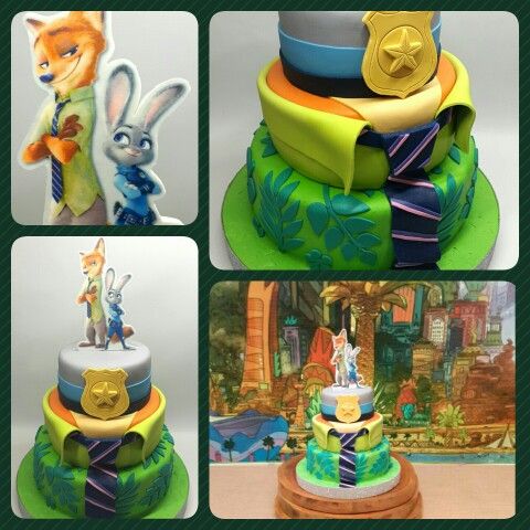 Zootopia Party Birthday Cake