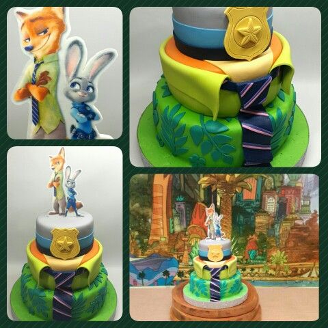 Zootopia Party Birthday Cake Zootopia Party Birthday Cake