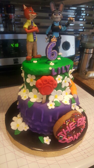 Zootopia Party Birthday Cake Zootopia Party Birthday Cake
