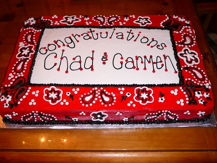 Cowboy Bandana Sheet Cake Cowboy Bandana Sheet Cake