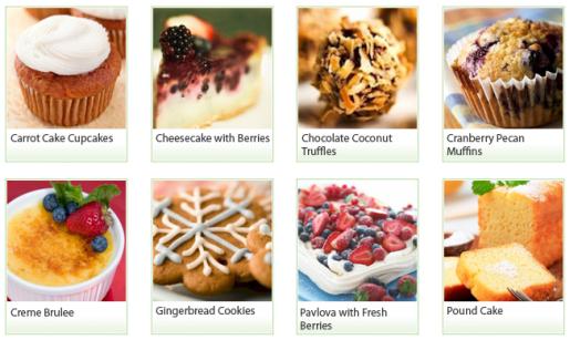 Different Types of Desserts Recipes