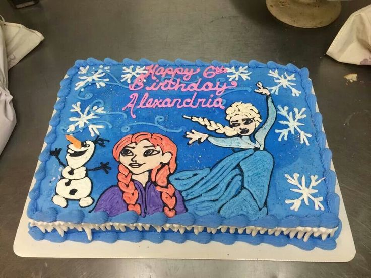 Frozen Sheet Cake Frozen Sheet Cake