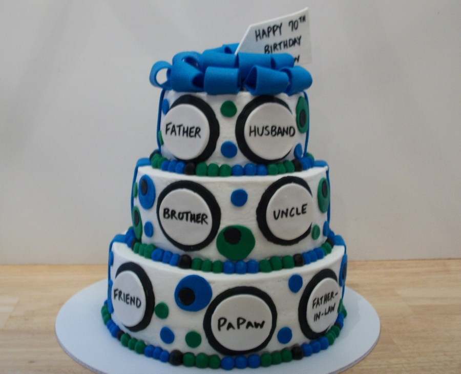 Men 70th Birthday Cakes Men 70th Birthday Cakes