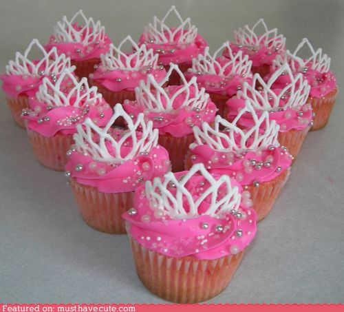 Pink Princess Cupcakes