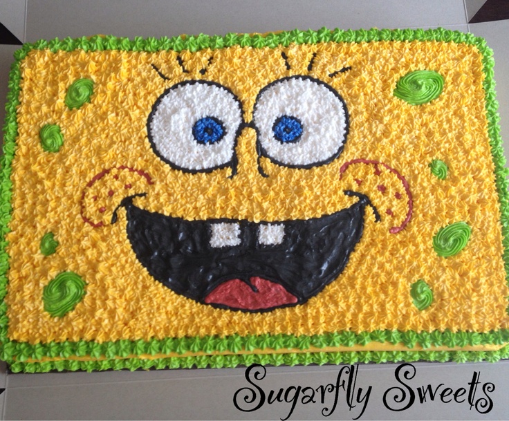 Spongebob Birthday Sheet Cakes Spongebob Birthday Sheet Cakes