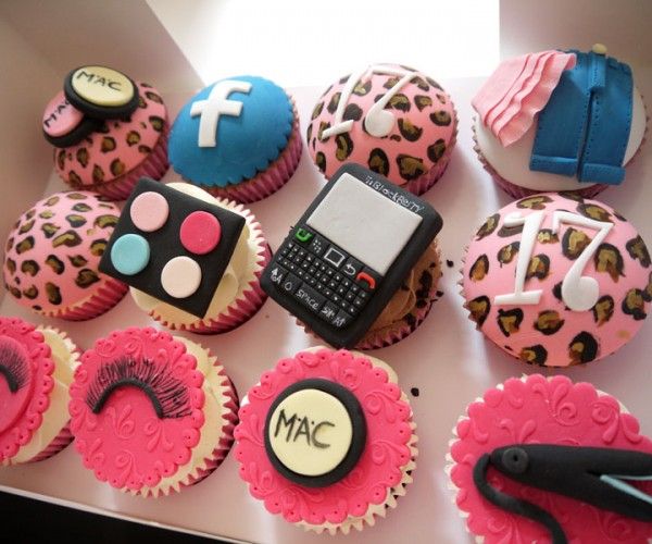 Teenage Girl Birthday Cupcakes