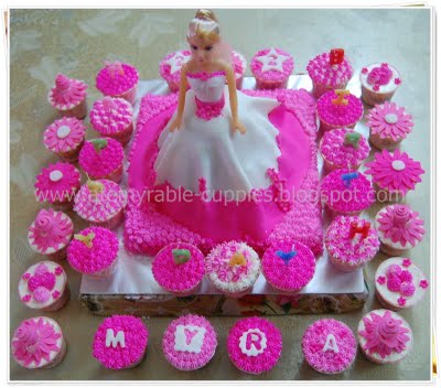 Barbie Cake and Cupcakes