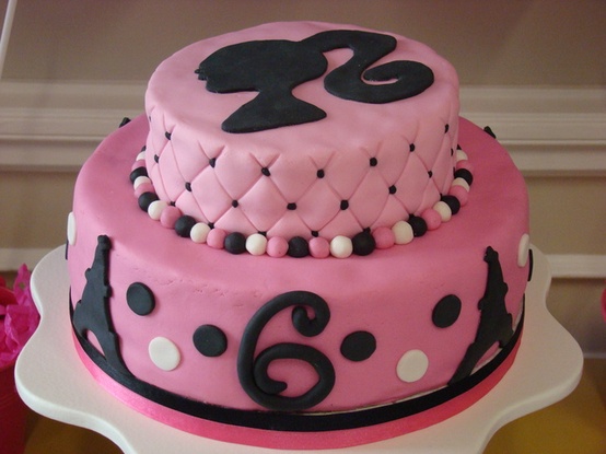 Barbie Themed Birthday Cake