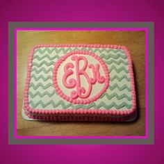 Chevron Birthday Sheet Cake Chevron Birthday Sheet Cake