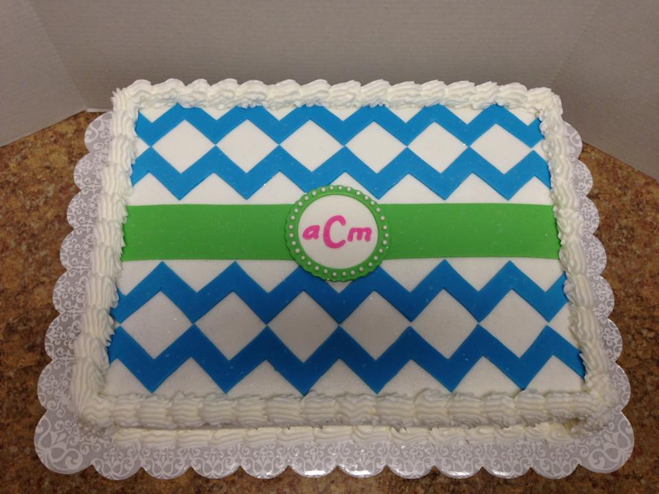 Chevron Sheet Cake Chevron Sheet Cake