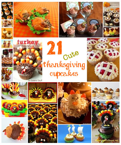 Cute Thanksgiving Cupcakes Cute Thanksgiving Cupcakes