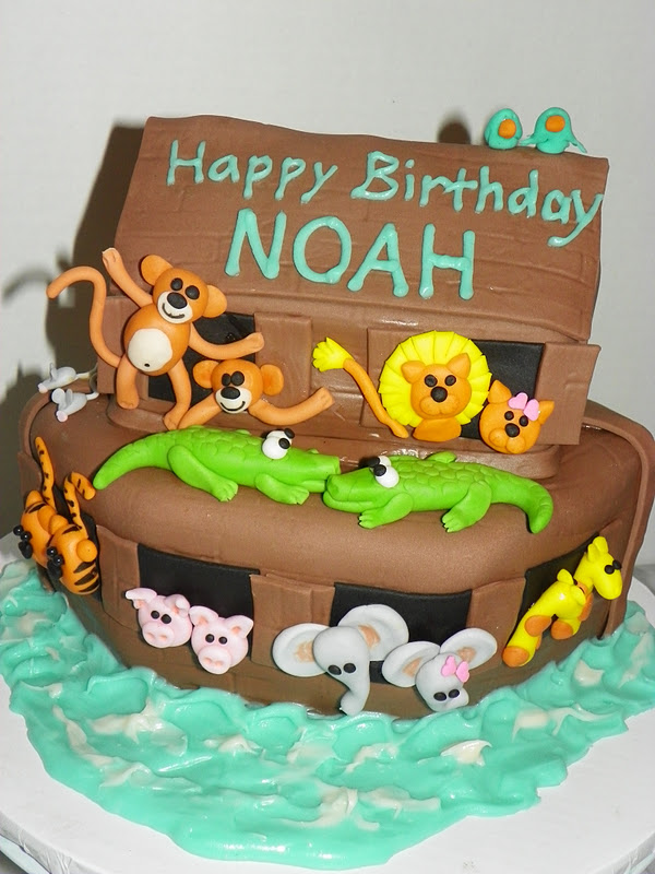 Noah's Ark Birthday Cake