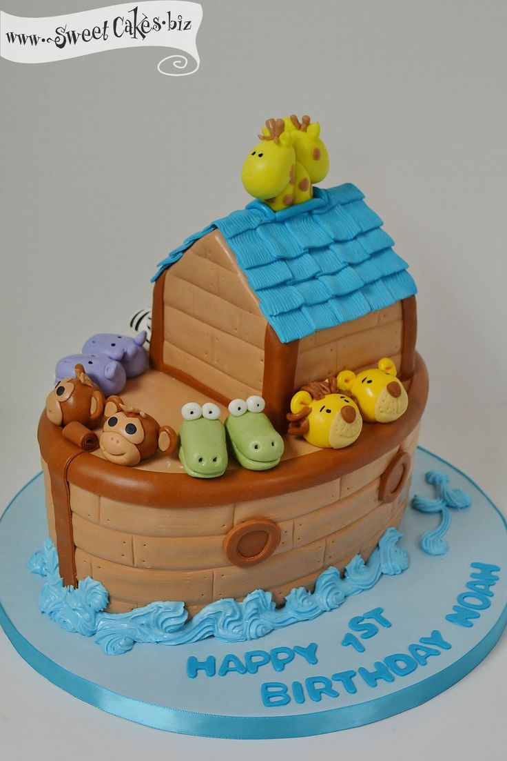 Noah's Ark Birthday Cake