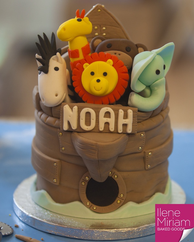 Noah's Ark Birthday Cake