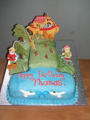 Noah's Ark Birthday Cake Noah's Ark Birthday Cake