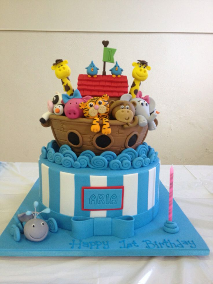 Noah's Ark Birthday Cake Noah's Ark Birthday Cake