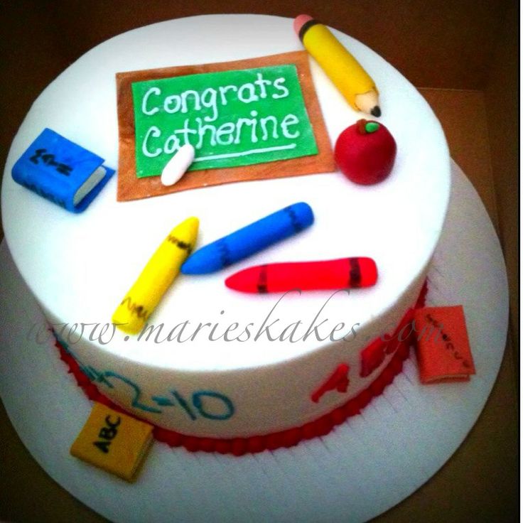 Teacher Graduation Cake Idea Teacher Graduation Cake Idea