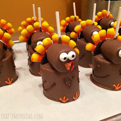 Turkey Pop Treats Marshmallow Turkey Pop Treats Marshmallow