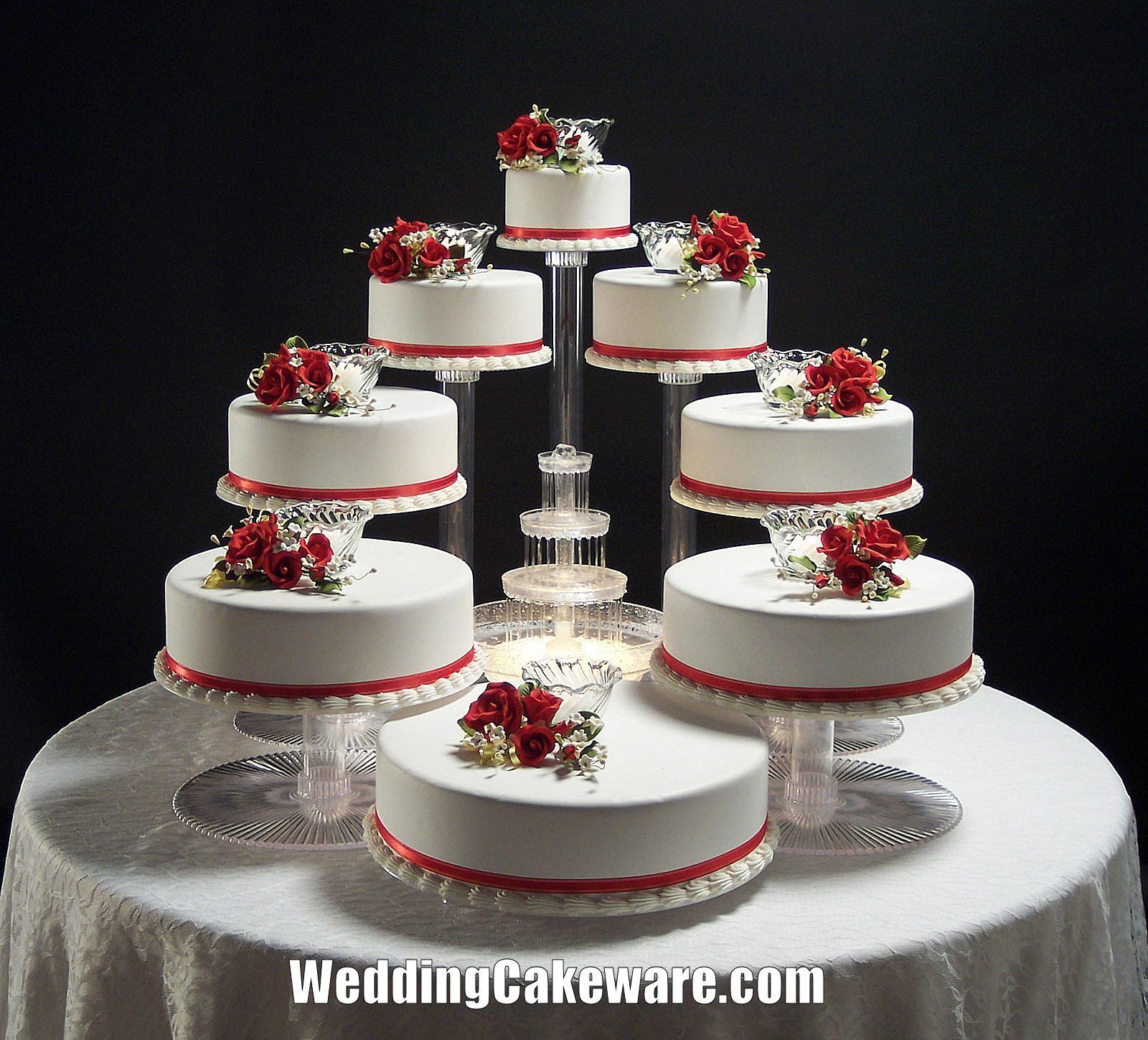 8 Tier Cascade Wedding Cake Stand