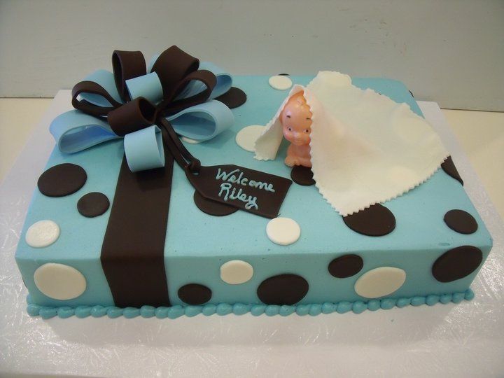 Blue Baby Shower Sheet Cake Blue Baby Shower Sheet Cake