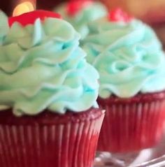 Blue Swedish Fish Cupcake Blue Swedish Fish Cupcake