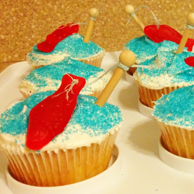 Cupcakes with Swedish Fish Cupcakes with Swedish Fish