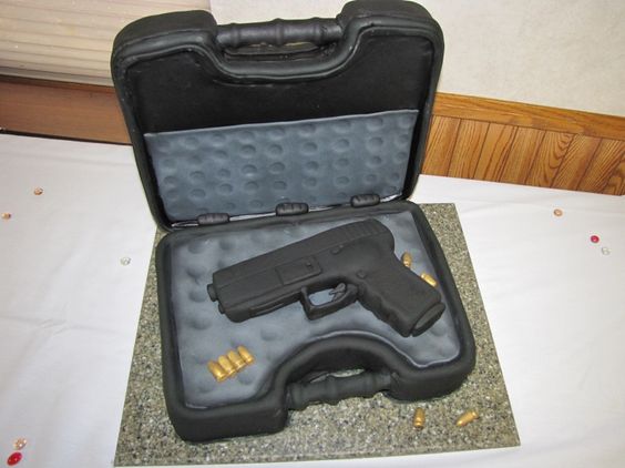 Glock Gun Birthday Cake