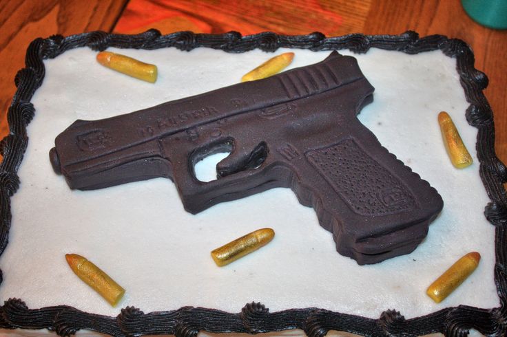 Gun Birthday Cake