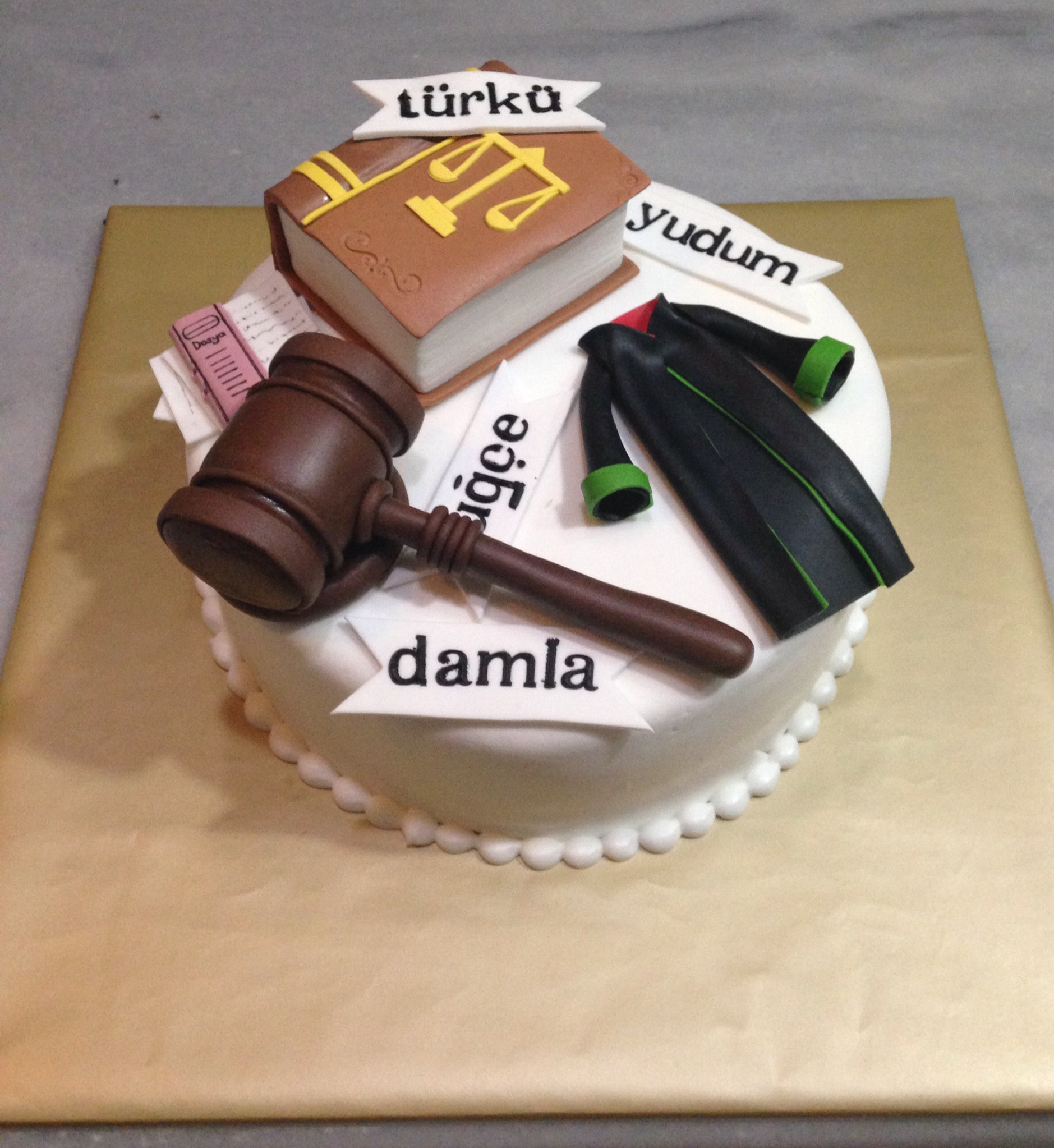 Lawyer Themed Birthday Cakes