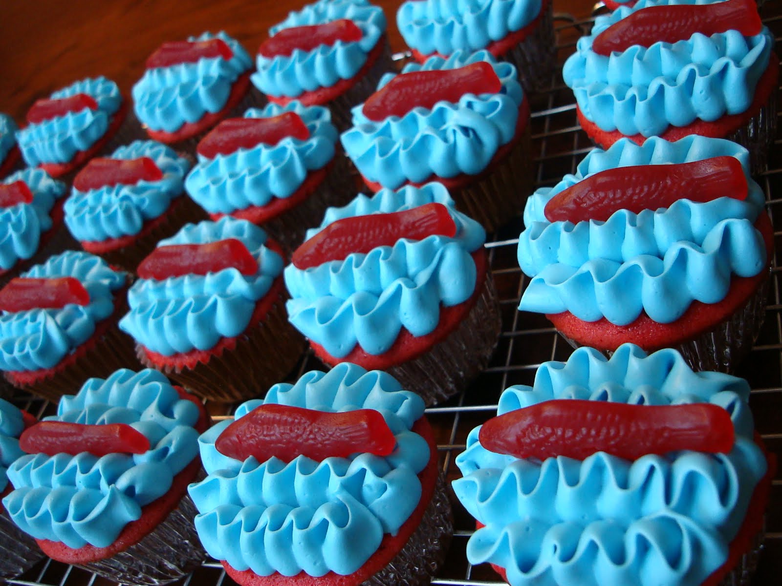 Swedish Fish Cupcakes