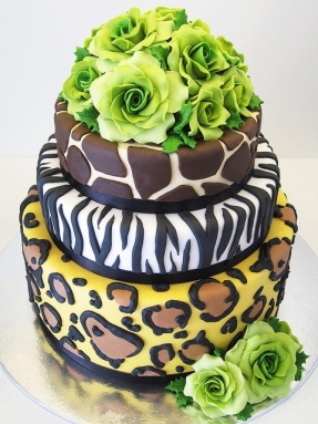 Animal Print Wedding Cake Animal Print Wedding Cake