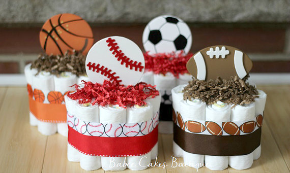 Baby Boy Sports Diaper Cake