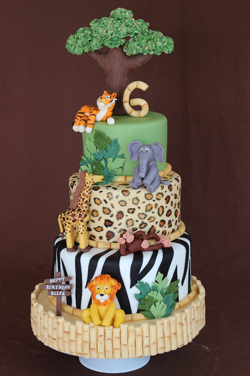 Jungle Safari Birthday Cake Jungle Safari Birthday Cake