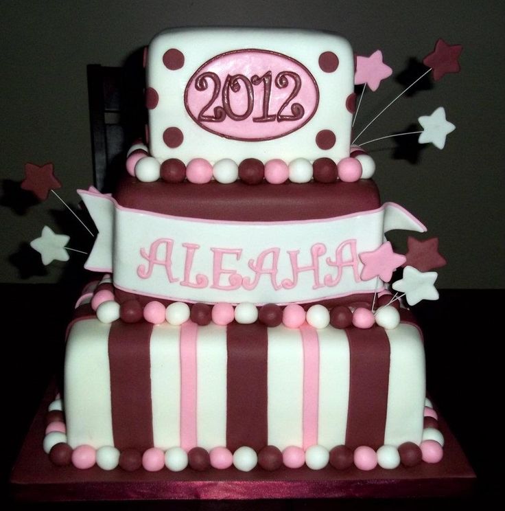 Maroon and Gold Graduation Cake Maroon and Gold Graduation Cake
