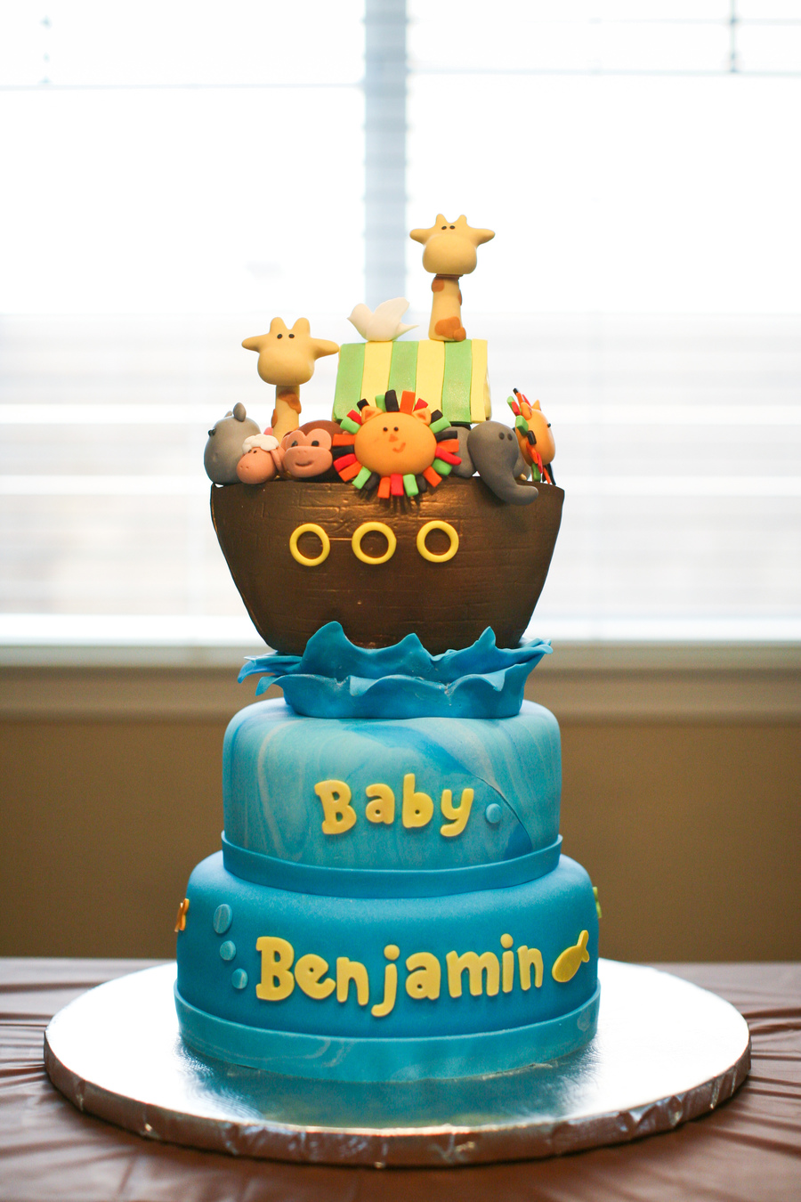 Noah's Ark Baby Shower Cake