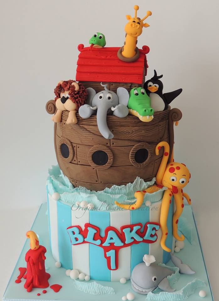 Noah's Ark Birthday Cake