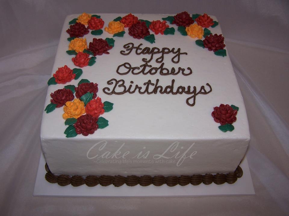 October Birthday Cake October Birthday Cake
