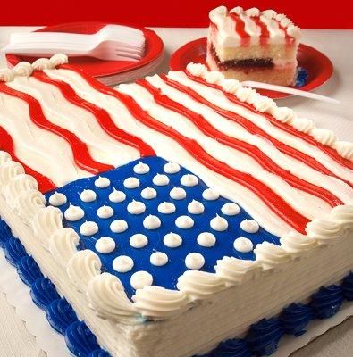 Patriotic 4th of July Cake