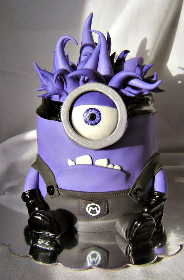 Purple Minion Birthday Cake Purple Minion Birthday Cake